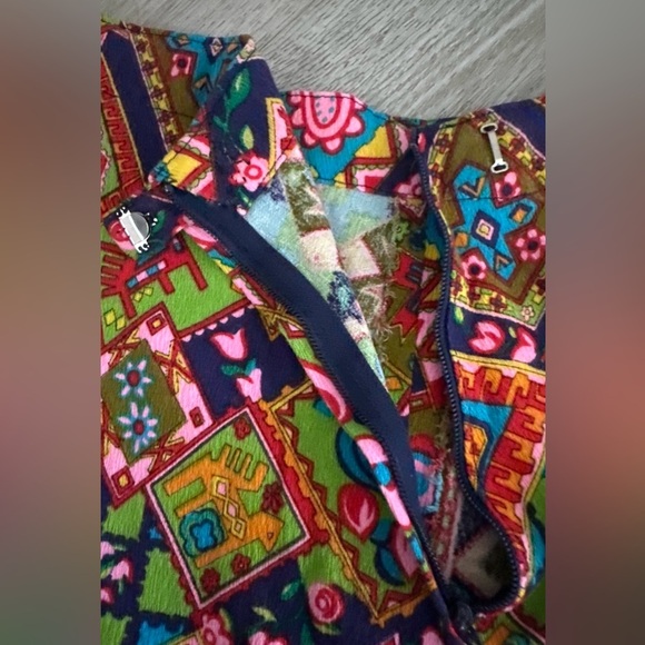 1960s Psychedelic Print Maxi Skirt - Picture 3 of 7